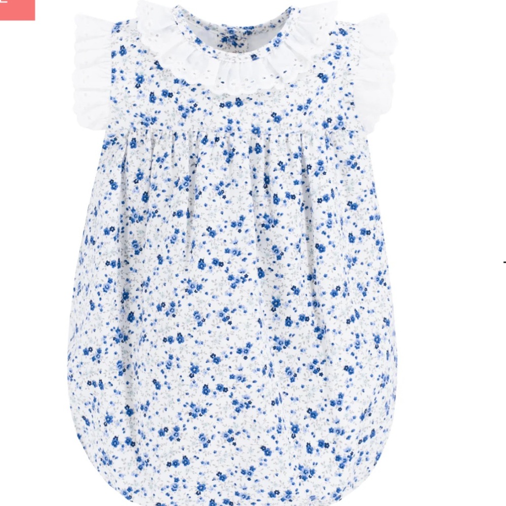 Dondolo 9M Floral Bubble with Ruffled Sleeves